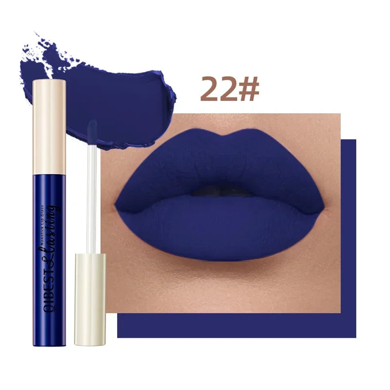 24 Colors Matte Liquid Lipstick - Waterproof