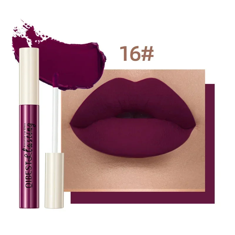 24 Colors Matte Liquid Lipstick - Waterproof